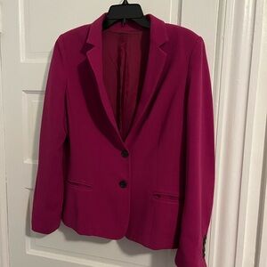Magenta crepe blazer vintage